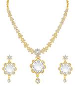 Gold diamond necklace-sets