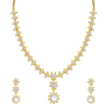 Gold diamond necklace-sets 1