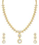 Gold diamond necklace-sets