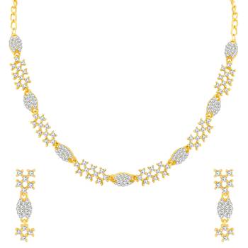 Gold diamond necklace-sets 1