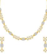 Gold diamond necklace-sets