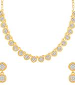 Gold diamond necklace-sets