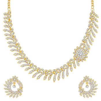 Gold diamond necklace-sets 1