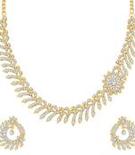 Gold diamond necklace-sets