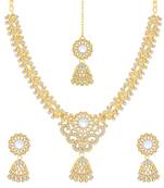 Gold diamond necklace-sets