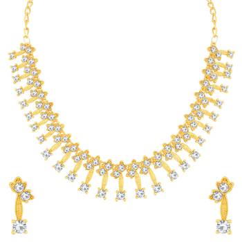 Gold diamond necklace-sets 1