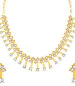 Gold diamond necklace-sets