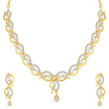 Gold diamond necklace-sets 1