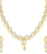 Gold diamond necklace-sets