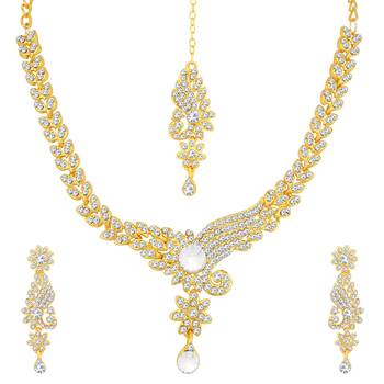 Gold diamond necklace-sets 1