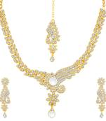 Gold diamond necklace-sets