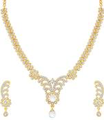 Gold diamond necklace-sets