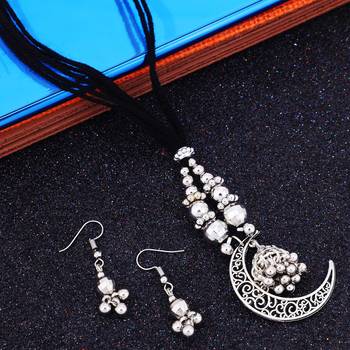Silver pearl necklace-sets 1