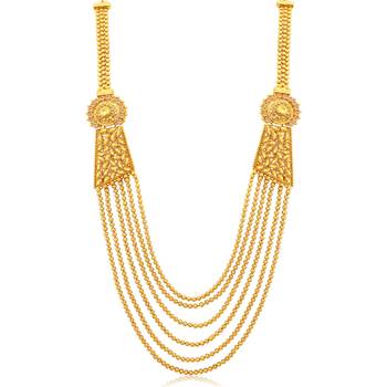 Gold pearl necklace-sets 3