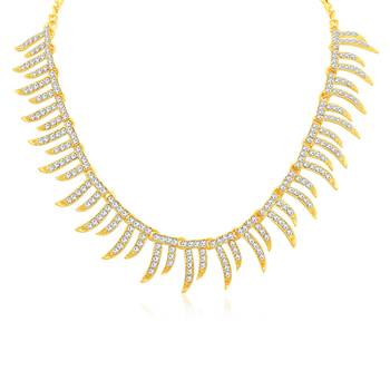 Gold diamond necklace-sets 2