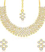 Gold diamond necklace-sets