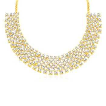 Gold diamond necklace-sets 2