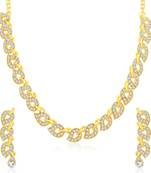 Gold diamond necklace-sets