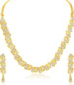 Gold diamond necklace-sets