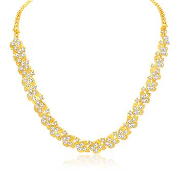 Gold diamond necklace-sets 2