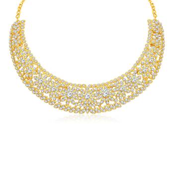 Gold diamond necklace-sets 2