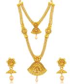 Gold diamond necklace-sets