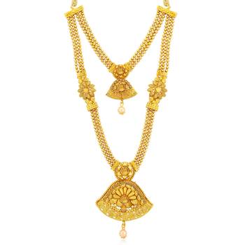 Gold diamond necklace-sets 2