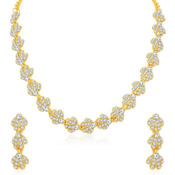 Gold diamond necklace-sets 1