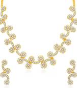 Gold diamond necklace-sets