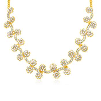 Gold diamond necklace-sets 2