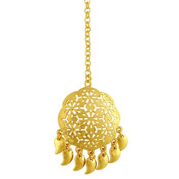 Gold pearl necklace-sets 4