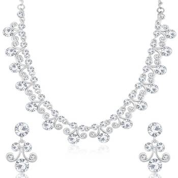 White diamond necklace-sets 1