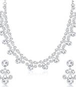White diamond necklace-sets