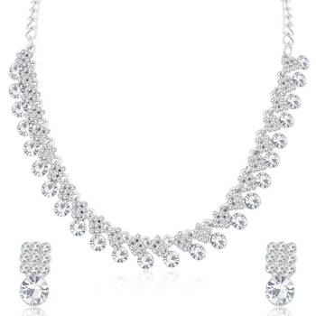 White diamond necklace-sets 1