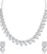 White diamond necklace-sets