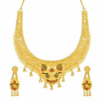 Gold pearl necklace-sets 1
