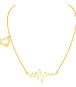 Gold pearl necklaces