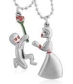 White pearl pendants