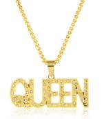 Gold cubic zirconia pendants