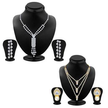 White diamond necklace-sets 1