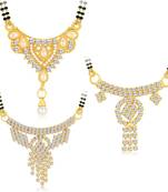Gold diamond mangalsutra