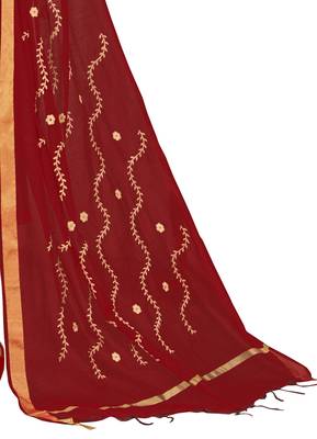 Grey Embroidered Cotton Salwar 4