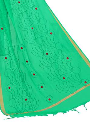 Maroon Embroidered Cotton Salwar 4