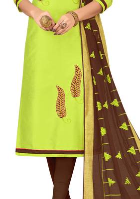Green Embroidered Cotton Salwar 3