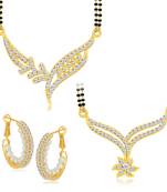 Gold diamond mangalsutra