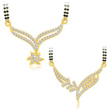 Gold diamond mangalsutra 1
