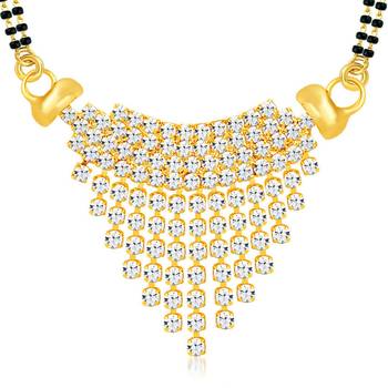 Gold diamond mangalsutra 1