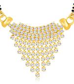 Gold diamond mangalsutra