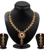 Gold diamond necklace-sets