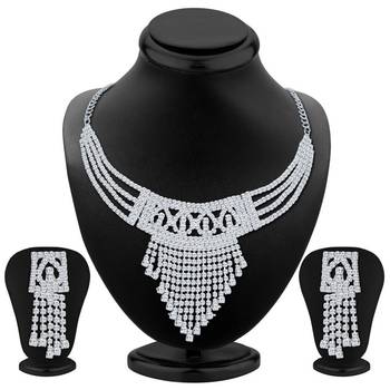 White diamond necklace-sets 1